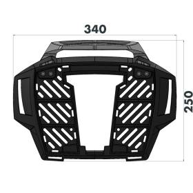 Support top-case CRF1100L Africa Twin - Hepco-Becker Alurack