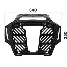 Support top-case BMW G310R - Hepco-Becker Alurack