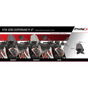 Bulle noire KTM 1290 Superduke R 2020 - Puig 9692N