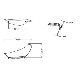 Ailerons de carénages rouge Yamaha YZF-R1 2020 - Puig 20297