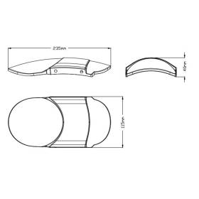 Garde boue avant Honda CMX500 Rebel - Puig 3525N