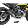 Silencieux Ducati Scrambler 800 - SC Project CRT Carbone