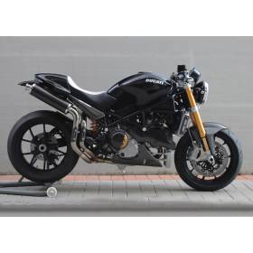 Silencieux haut DUCATI MONSTER S4R 03-04 / Spark Rond Carbone