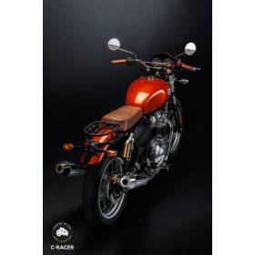 Selle moto scrambler noire ou marron C-RACER N°4