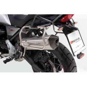 Silencieux Moto-Guzzi V85TT - Remus Black Hawk Inox