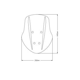 Bulle Touring DUCATI DIAVEL 1260 - Puig 3775