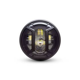 OPTIQUE DE PHARE LED  NOIR MAT 7" / 52-0158