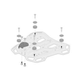 Kit d'adaptation pour porte-bagages ADVENTURE-RACK. Pour TRAX ADV/ION/EVO.