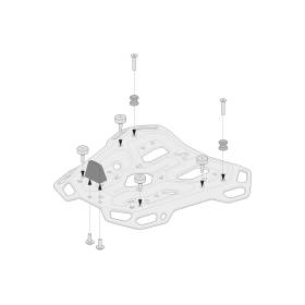 Kit d'adaptation porte-bagages ADVENTURE-RACK. Pour Givi / Kappa Monokey.