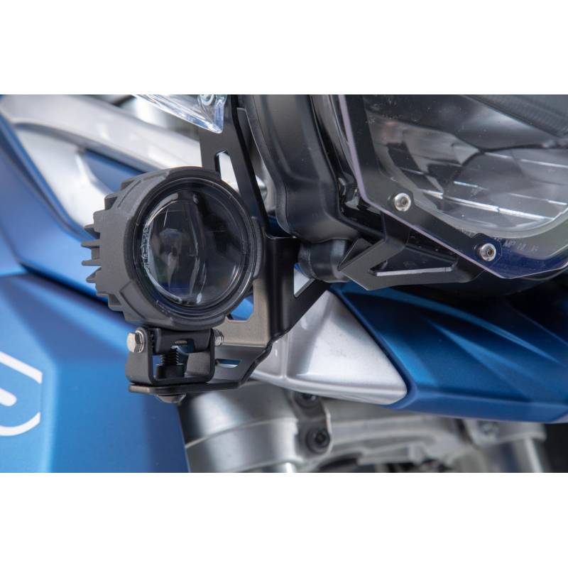 SW MOTECH Supports pour feux additionnels Noir. Triumph Tiger 800 modèles (10-).