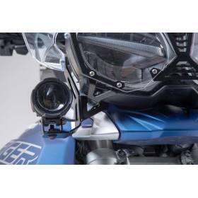 SW MOTECH Supports pour feux additionnels Noir. Triumph Tiger 800 modèles (10-).