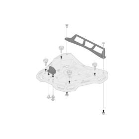 Kit d'adaptation porte-bagages ADVENTURE-RACK. Pour Givi / Kappa Monolock.