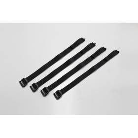 SW MOTECH Set de sangles SysBag Noir. 4 sangles de fixation.