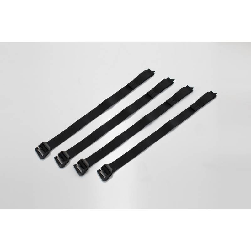 SW MOTECH Set de sangles SysBag Noir. 4 sangles de fixation.