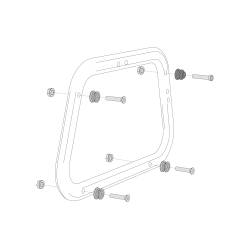 SW MOTECH Kit d'adaptation sur support de valises EVO Pour valises latérales AERO ABS. Pour 2 valises.