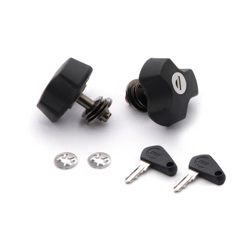 SW MOTECH Antivols pour support de valises EVO Fonction QUICK-LOCK. 2 antivols et 2 clés.