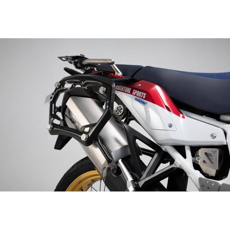 SW MOTECH Supports latéraux PRO - Version off-road Noir. Honda Africa Twin / Adv Sports (18-).