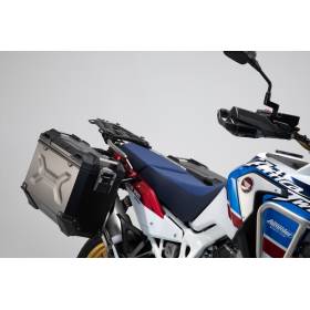 SW MOTECH Supports latéraux PRO - Version off-road Noir. Honda Africa Twin / Adv Sports (18-).