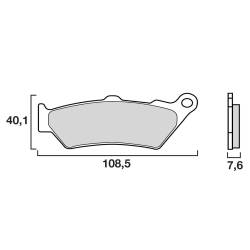 PLAQUETTES DE FREINS BREMBO 07BB0306