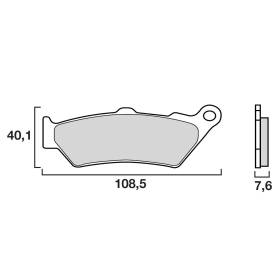 PLAQUETTES DE FREINS BREMBO 07BB0306