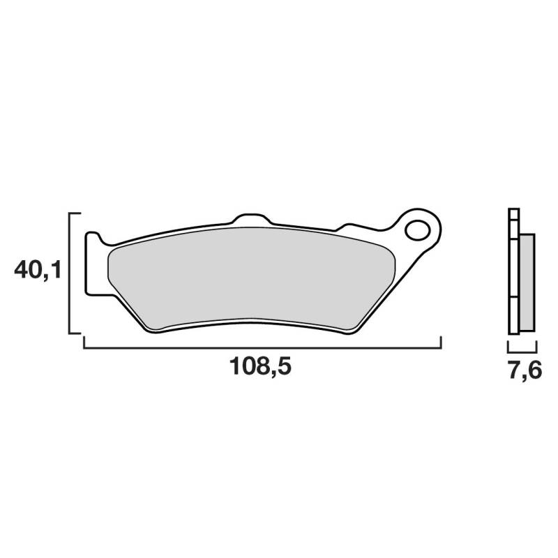 PLAQUETTES DE FREINS BREMBO 07BB0306