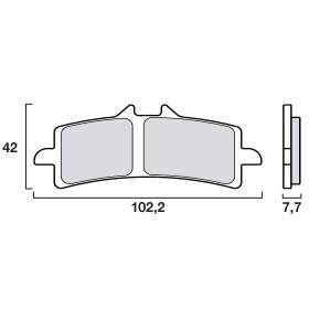 PLAQUETTES DE FREINS BREMBO 07BB37SA