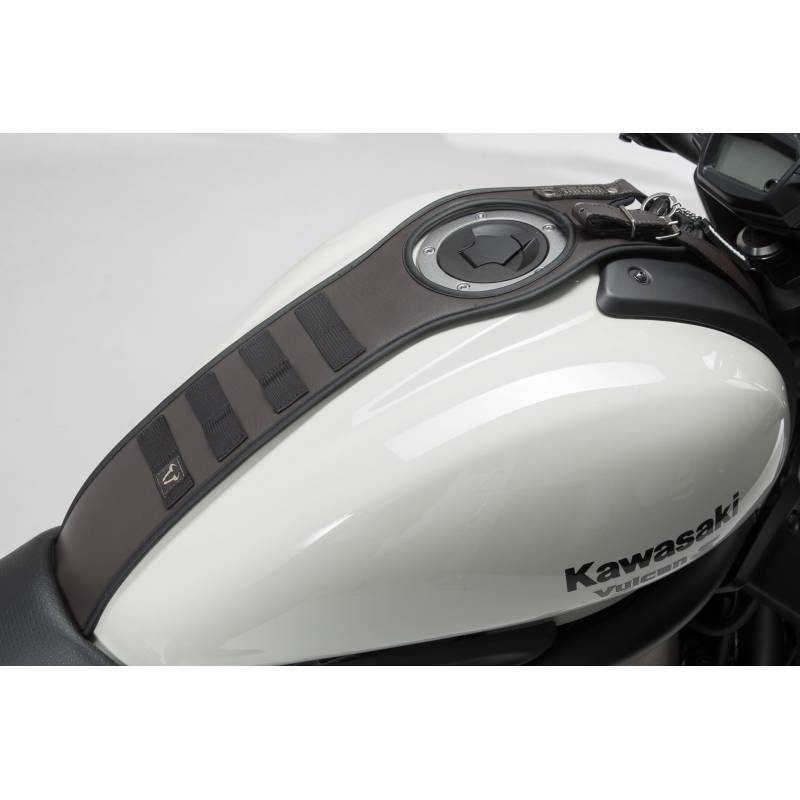 Set de sangle de réservoir Legend Gear Kawasaki Vulcan S (16-). Pochette smartphone LA3.