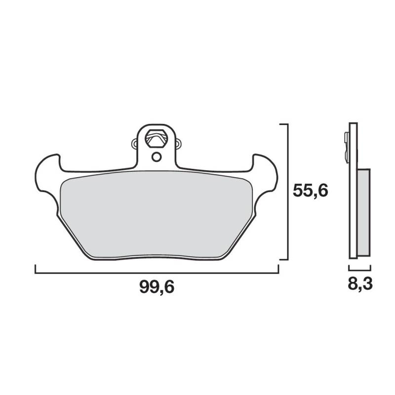 PLAQUETTES DE FREINS BREMBO 07BB22SA