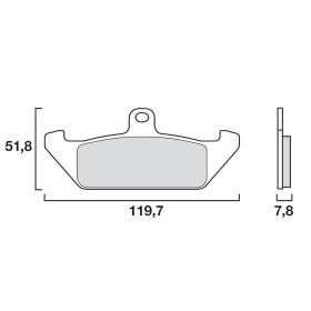 PLAQUETTES DE FREINS BREMBO 07BB0606