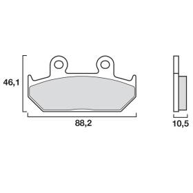 PLAQUETTES DE FREINS BREMBO 07HO35SA