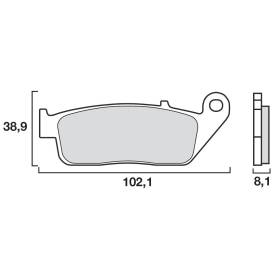 PLAQUETTES DE FREINS BREMBO 07HO30SA