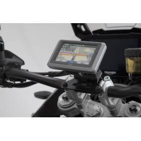 Support GPS QUICK-LOCK Noir. Modéles Honda / Suzuki / Triumph.