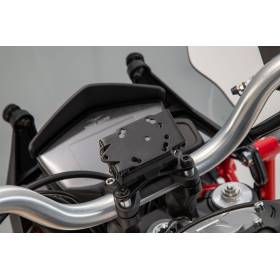 Support GPS pour cockpit Noir. Moto Guzzi V85 TT (19-).