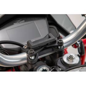 Support GPS pour cockpit Noir. Moto Guzzi V85 TT (19-).