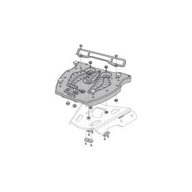 Platine d adaptation sur ALU-RACK Pour Shad (sauf SH29-39-48-49-50-58X). Noir.