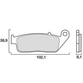 PLAQUETTES DE FREINS BREMBO 07HO3005