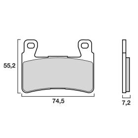 PLAQUETTES DE FREINS BREMBO 07HO45SA