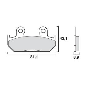 PLAQUETTES DE FREINS BREMBO 07HO2107