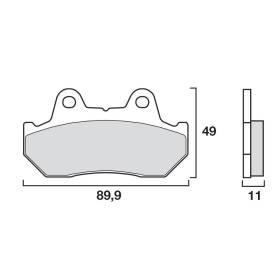 PLAQUETTES DE FREINS BREMBO 07HO10SA