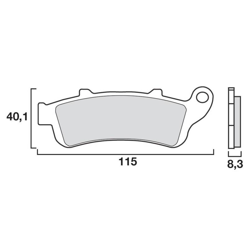 PLAQUETTES DE FREINS BREMBO 07HO42SA