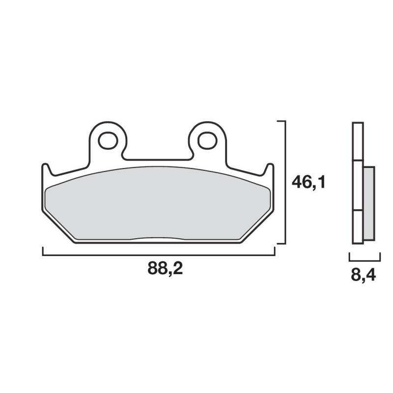 PLAQUETTES DE FREINS BREMBO 07HO23SA