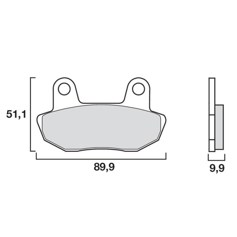 PLAQUETTES DE FREINS BREMBO 07HO1609