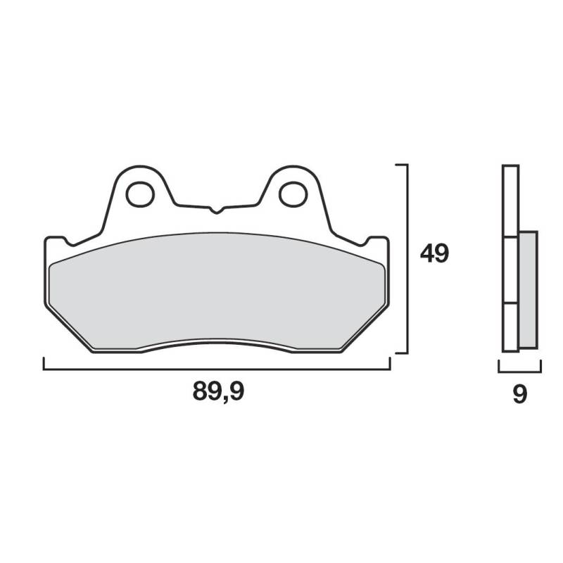 PLAQUETTES DE FREINS BREMBO 07HO1807