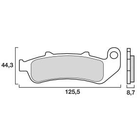 PLAQUETTES DE FREINS BREMBO 07HO39SA