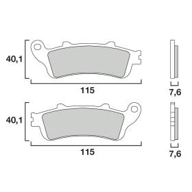 PLAQUETTES DE FREINS BREMBO 07HO44SA