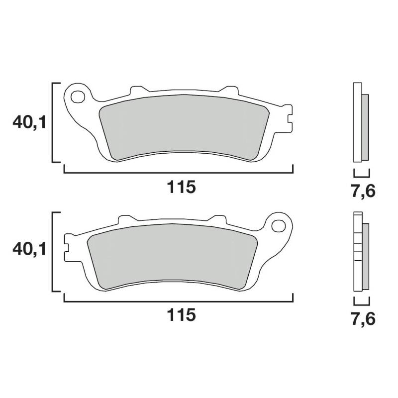 PLAQUETTES DE FREINS BREMBO 07HO44SA