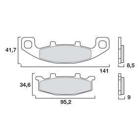 PLAQUETTES DE FREINS BREMBO 07KA0933