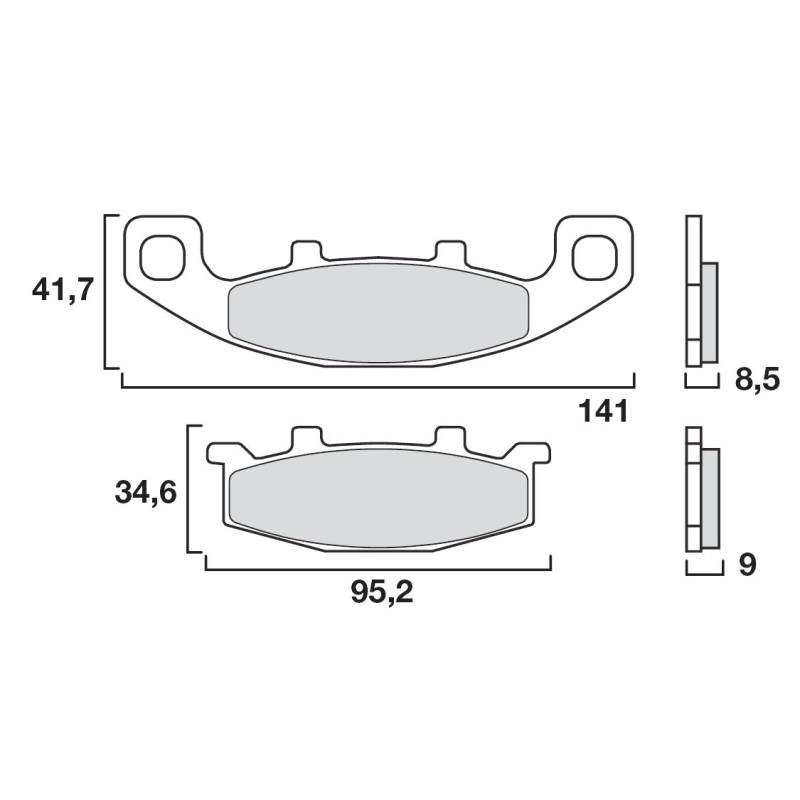 PLAQUETTES DE FREINS BREMBO 07KA0933