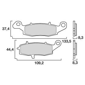 PLAQUETTES DE FREINS BREMBO 07KA1807