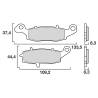 PLAQUETTES DE FREINS BREMBO 07KA1807